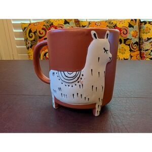 URBAN OUTFITTERS UO Home Mug Planter 3D Figure Footed Llama Matte & Glaze